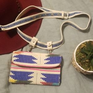 America and Beyond Jacquard Belt Bag